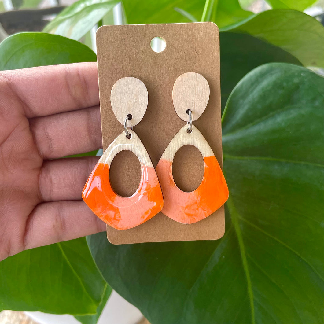 Orange dye | Earrings